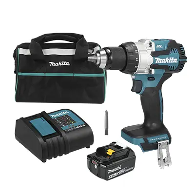 Rotomartillo Atornillador Inalam 18V Makita DHP489 + Batería