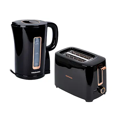 Hervidor de Agua Eléctrico Daewoo + Tostador De Pan
