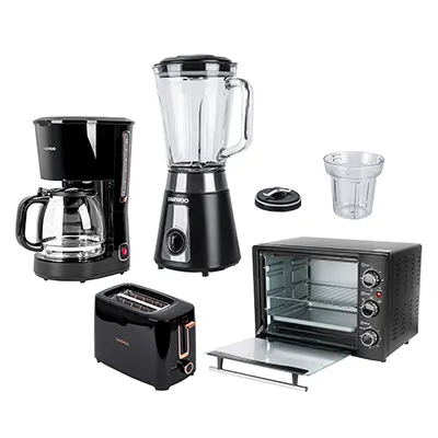Combo Daewoo Licuadora + Cafetera + Tostador y Horno