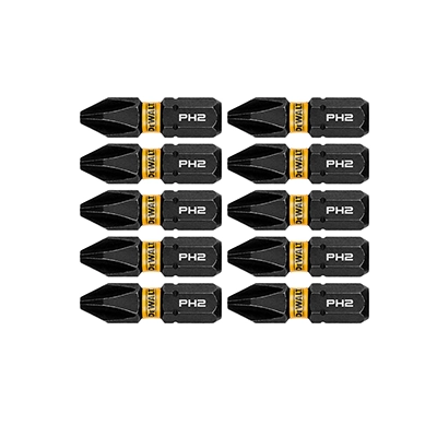 Puntas de Impacto Phillips PH2 1 Pulg Dewalt DWAF1PH2IR10