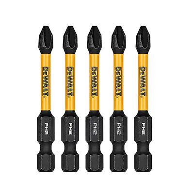 Puntas para Destornillador PH2 DeWalt DWAF2PH2IR5 5 Pzas