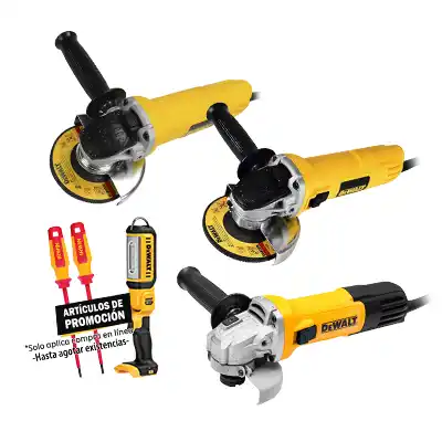 Combo Dewalt Miniesmeriladoras 115mm 750w 800w y 900w
