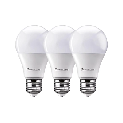 PACK de Focos LED Base E27 Energain ECO Blanco Cálido 3pzas