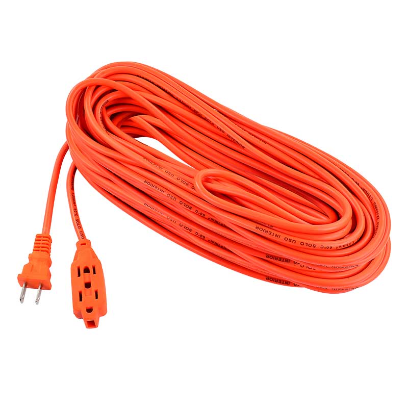 Cable Alargador/extension De Corriente 10m Color Rojo Color Naranja