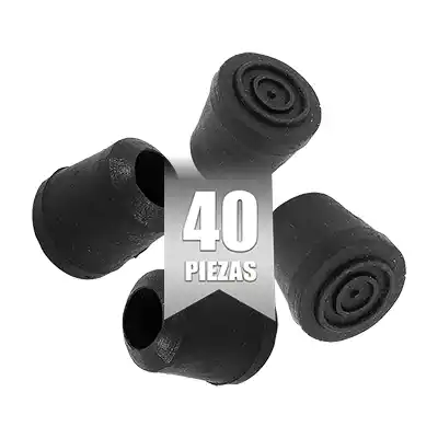 Regatón Redondo Fama 2291 Negro 5/8 Pul 40pzas