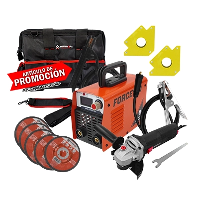 Soldadora Inversor Maraga MW-FORCE130 + Miniesmeriladora