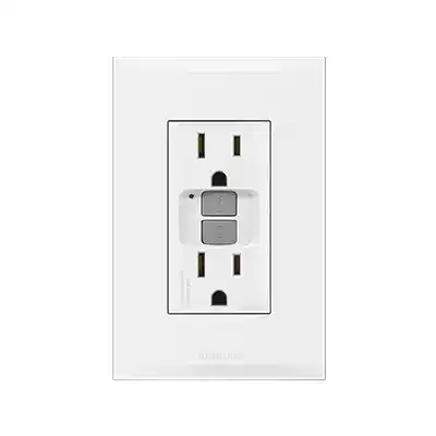 Placa con Toma Dúplex 2P+T ICFT Bticino Forza 2 FZ6028B