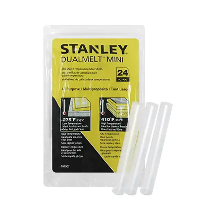 Barras Silicón Mini Stanley GS10DT 24 Pzas.