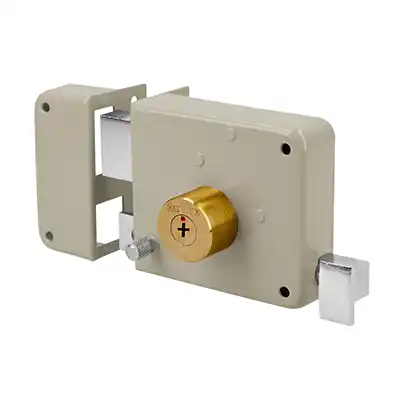 Cerradura de Sobreponer Hermex 43586 Izquierda Gris