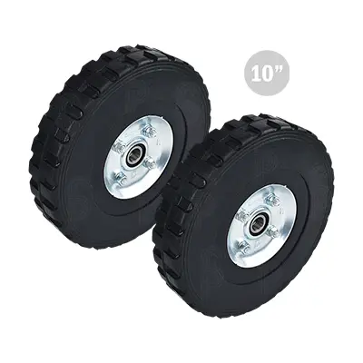 Llantas para Diablito Rodamex HRD254B2 10" 2 Baleros 2pzas