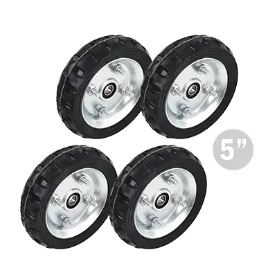 Llantas para Diablito Rodamex HRD127B100 5pulg 1 Balero 4pzs