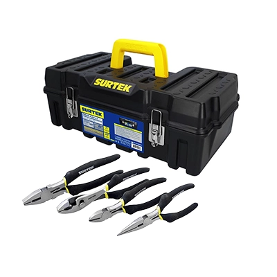 Caja para Herramientas Plástica Surtek CPSC20 + 4 Pinzas
