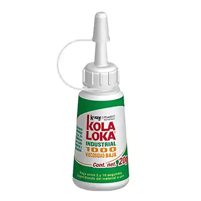 Pegamento Kola Loka Industrial 1000 Instantáneo 20g
