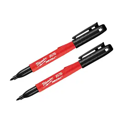 Marcador Punto Fino Negro Milwaukee 48-22-3105 2pzas