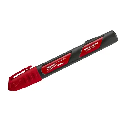 Marcador Punta Media Rojo INKZALL Milwaukee 48-22-3741