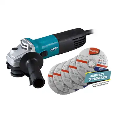 Miniesmeriladora Angular Makita M9507 4-1/2 Pulg