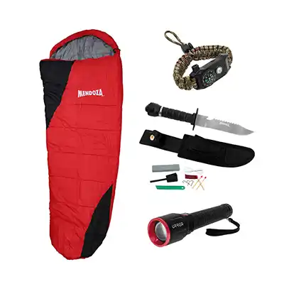Sleeping para Dormir + Linterna LED + Cuchillo + Pulsera