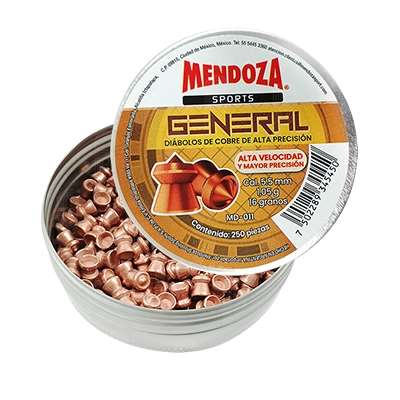 Diábolos de Cobre Alta Precisión Mendoza Sports 5.5mm 250pzs