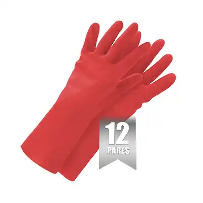 Guantes Satinado Rojo Scotch-Brite talla G 8-8 1/2 12 pares
