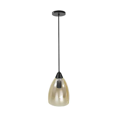 Candil para Techo Campana Ámbar Cristal Maxxi MX-CL1810/AMB