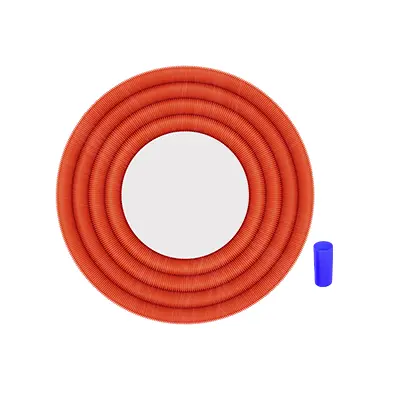 Poliflex Naranja Econoducto P-ELA20-020 sin Guía 1/2pul 20m