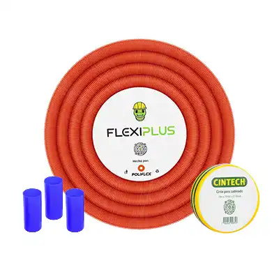 Poliflex Flexiplus P-ELN32-050 sin Guía Rollo 1pul 50m