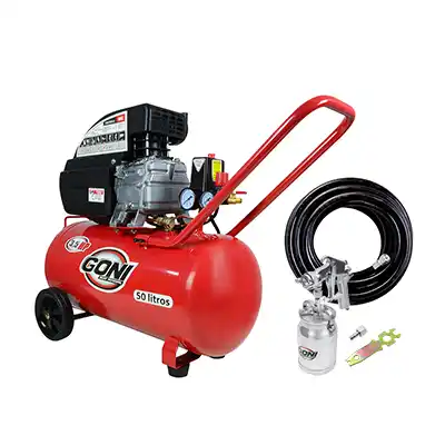 Compresora Goni 977 3.5 HP + Pistola 70 PSI