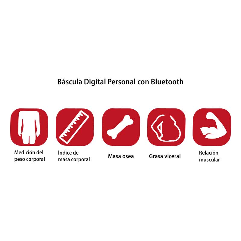 Bascula Personal con Bluetooth Tecnocor