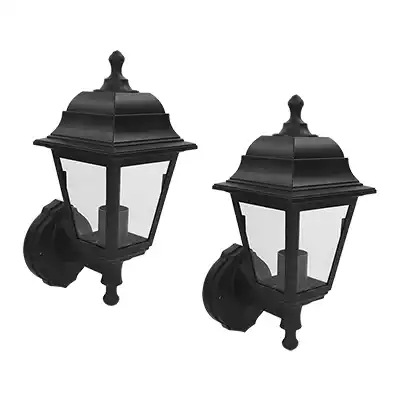 Farol Clásico Pared Exterior Sanelec 1230 ABS 2pzas sin Foco