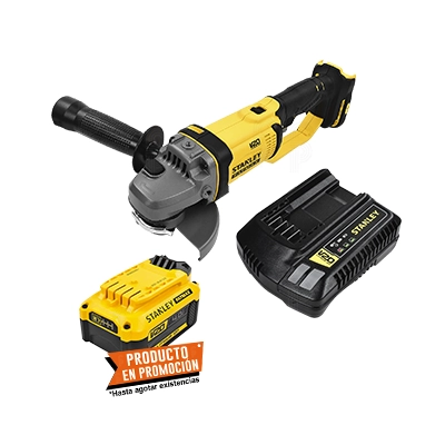 Miniesmeriladora Inalám Stanley SCG400-B3 + Batería Cargador