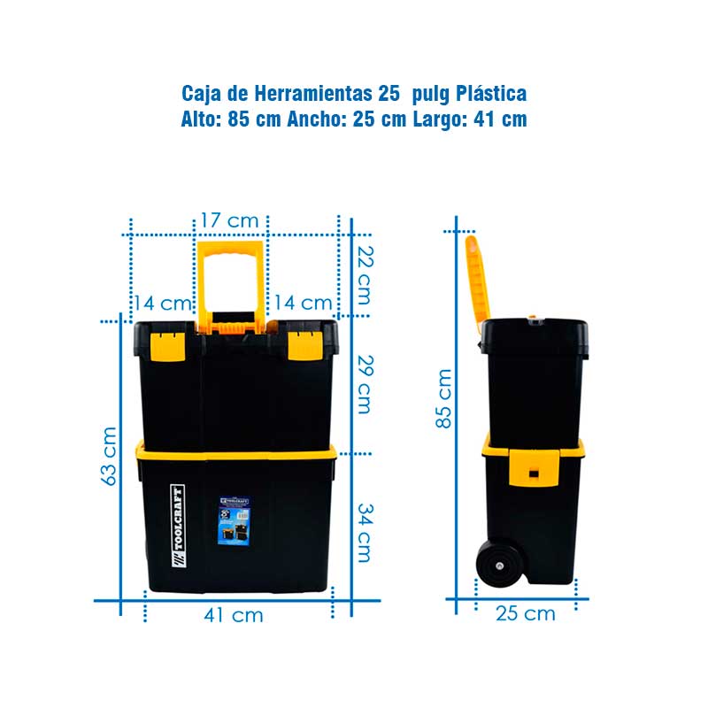 Caja de Herramientas Plástica 25 Toolcraft TC4046