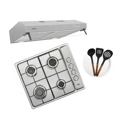 Combo Parrilla Gas + Campana Teka Duetto Plus 60 + Acc