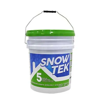 Impermeabilizante Fibratado Snowtek 5 Años Aislante Bco 18 L