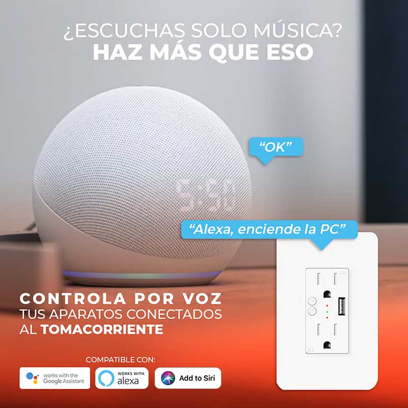 TOMACORRIENTE DE PARED INTELIGENTE CON PUERTO USB – Masternet – Tecnología  a tu alcance